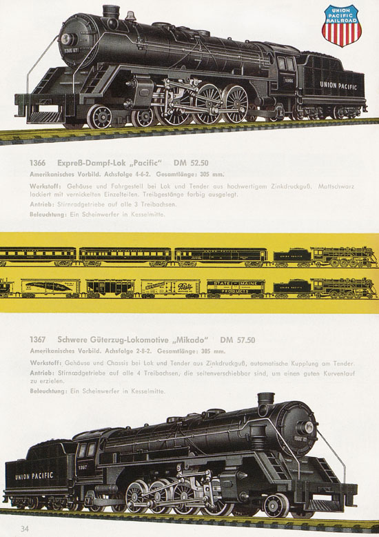 Seite 36 Fleischmann Katalog H0 1963-1964