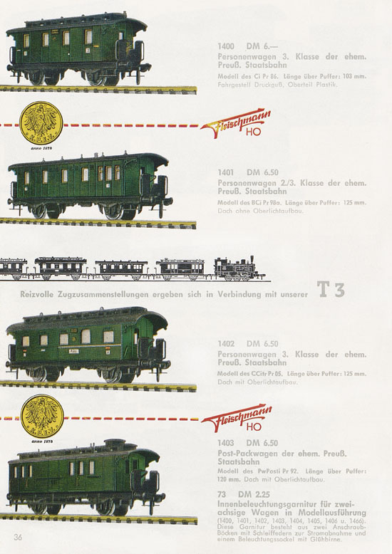 Seite 38 Fleischmann Katalog H0 1963-1964