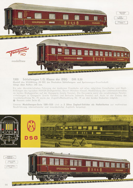 Seite 46 Fleischmann Katalog H0 1963-1964