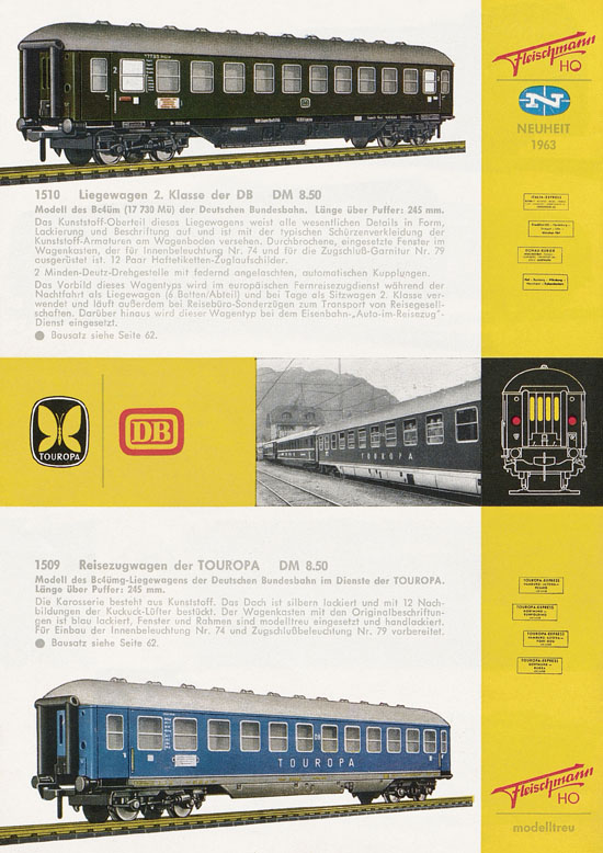 Fleischmann Katalog H0 1963-1964