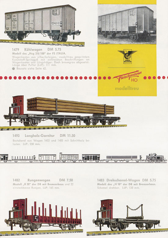Seite 52 Fleischmann Katalog H0 1963-1964