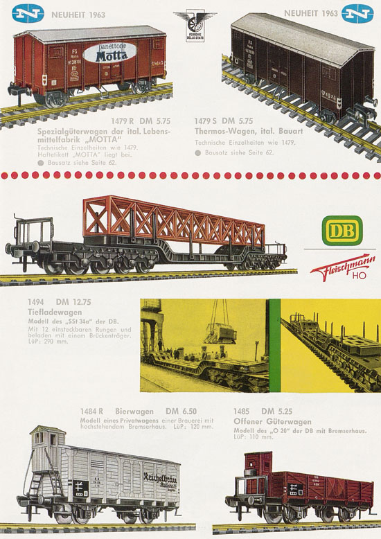 Seite 53 Fleischmann Katalog H0 1963-1964
