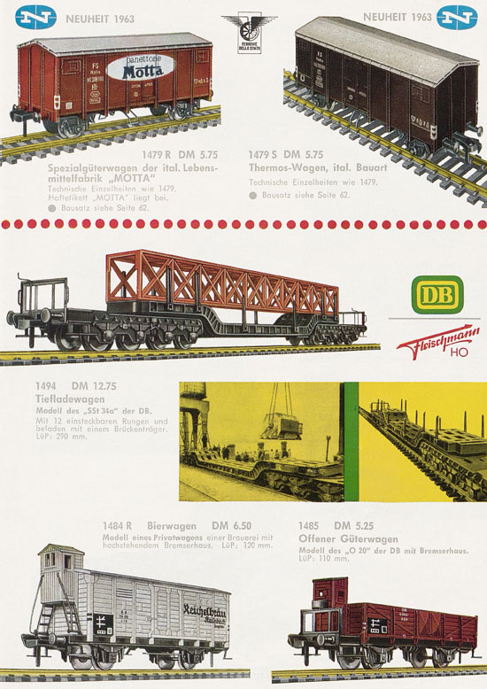 Fleischmann Katalog H0 1963-1964