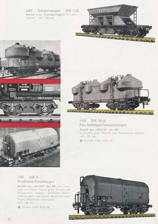 Seite 54 Fleischmann Katalog H0 1963-1964