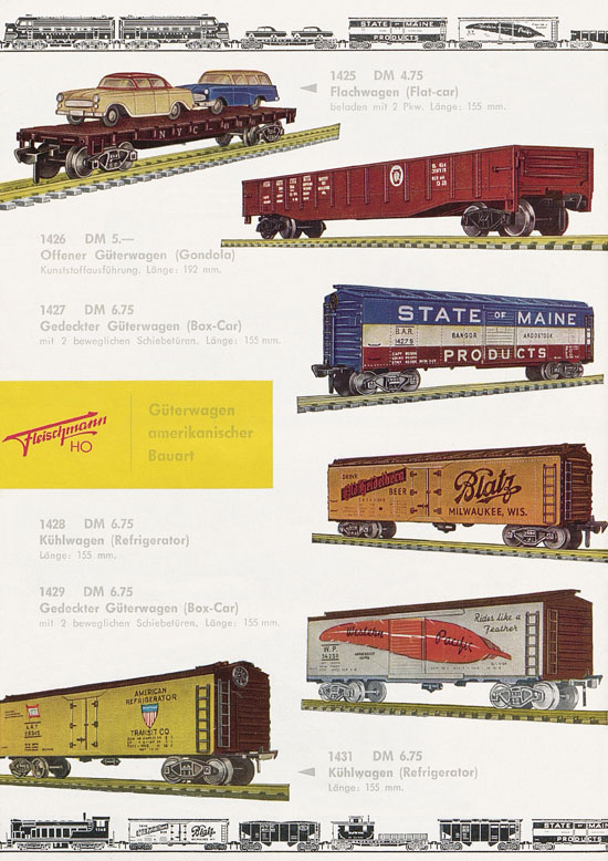 Seite 60 Fleischmann Katalog H0 1963-1964