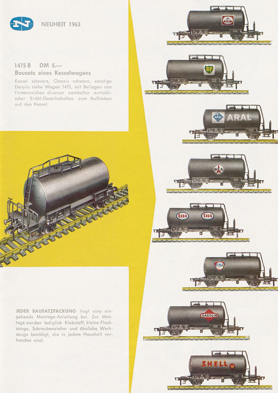 Seite 63 Fleischmann Katalog H0 1963-1964