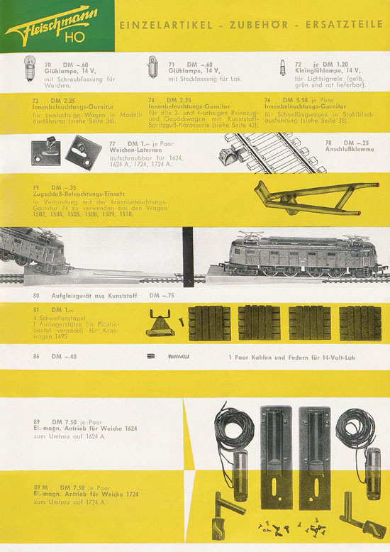 Seite 75 Fleischmann Katalog H0 1963-1964