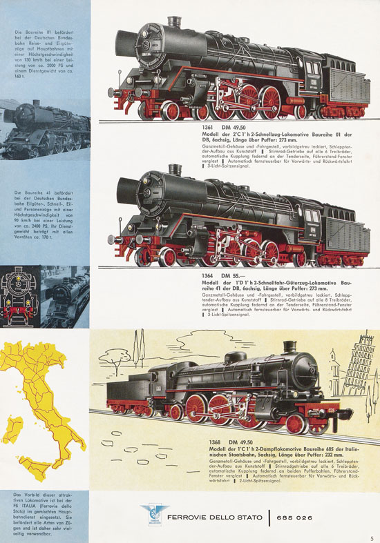 Fleischmann Katalog H0 International 1965-1966