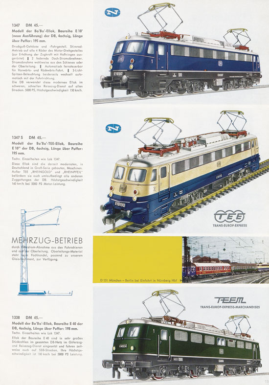 Fleischmann Katalog H0 International 1965-1966