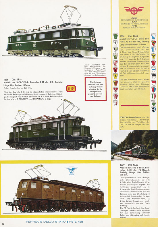 Fleischmann Katalog H0 International 1965-1966