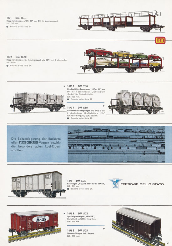 Fleischmann Katalog H0 International 1965-1966