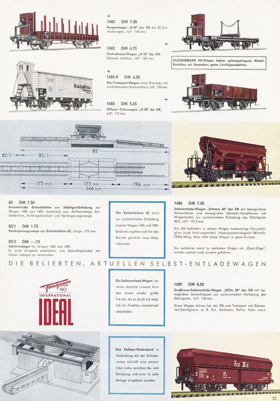 Fleischmann Katalog H0 International 1965-1966