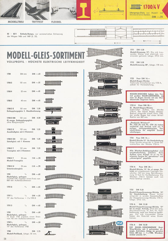 Fleischmann Katalog H0 International 1965-1966