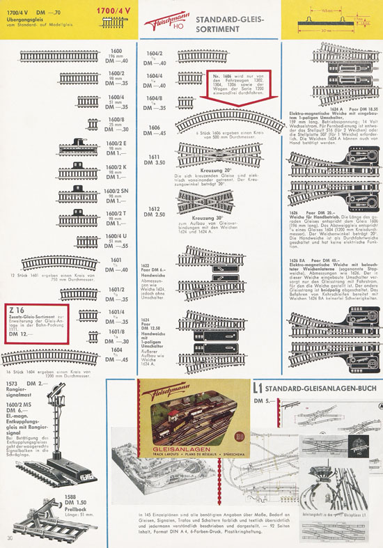 Fleischmann Katalog H0 International 1965-1966