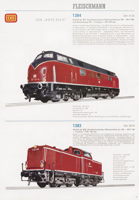 Fleischmann Katalog 1969