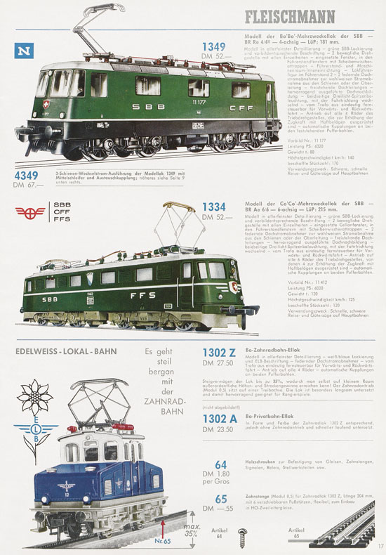 Fleischmann Katalog 1969