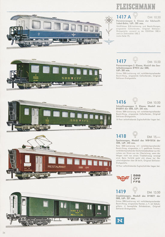 Fleischmann Katalog 1969