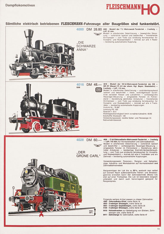 Fleischmann Katalog 1972