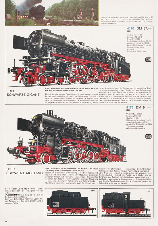 Fleischmann Katalog 1972