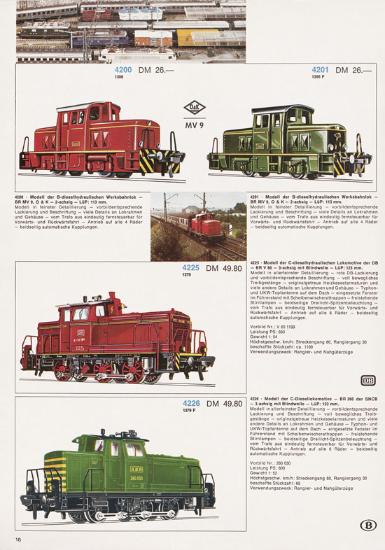 Fleischmann Katalog 1972