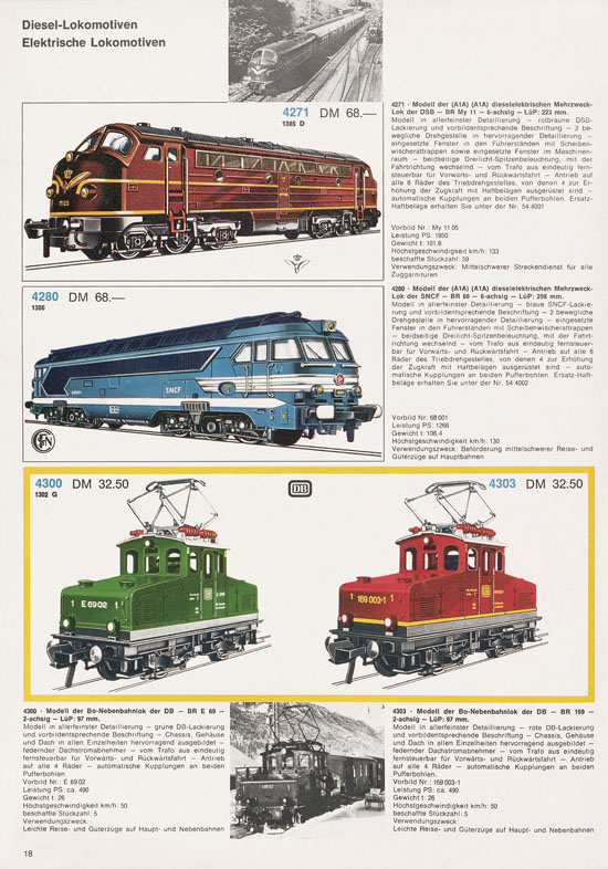 Fleischmann Katalog 1972