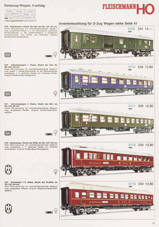 Fleischmann Katalog 1972