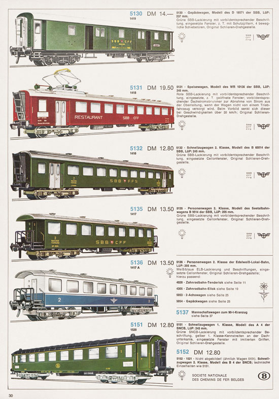 Fleischmann Katalog 1972