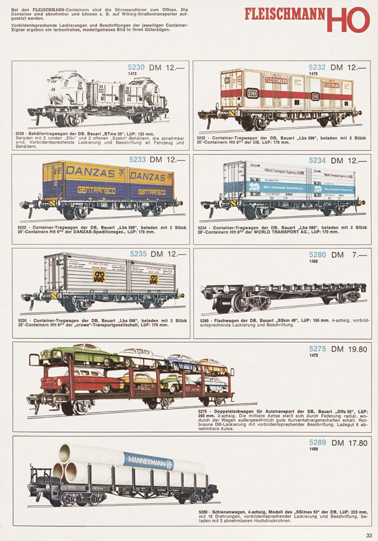 Fleischmann Katalog 1972