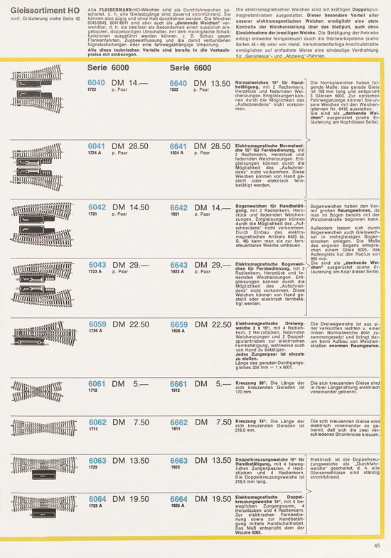 Fleischmann Katalog 1972