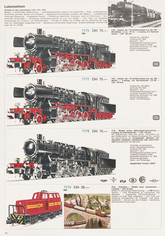 Fleischmann Katalog 1972