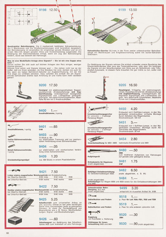 Fleischmann Katalog 1972