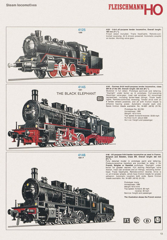 Seite 13 Fleischmann catalog 1971
