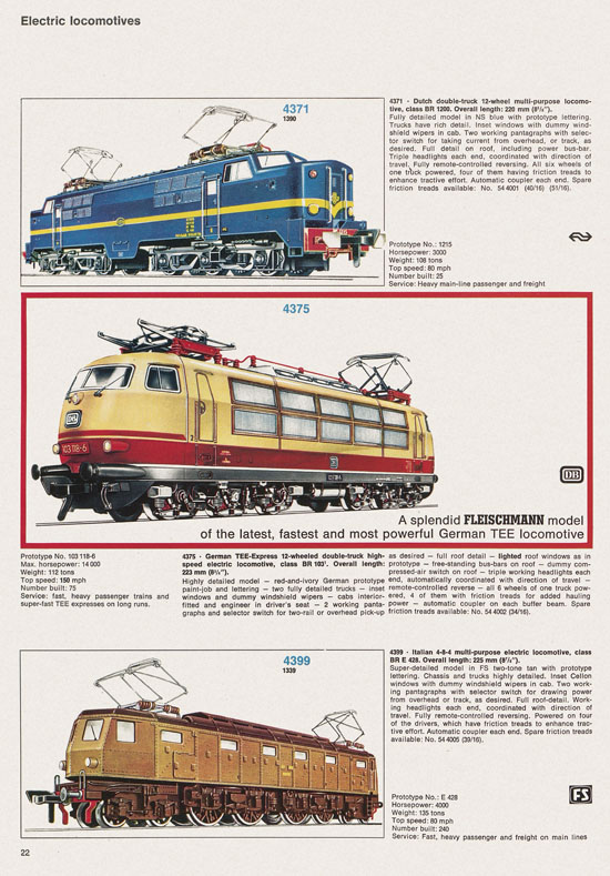 Seite 22 Fleischmann catalog 1971
