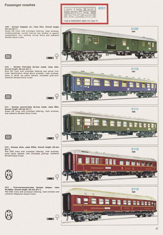 Fleischmann catalog 1971