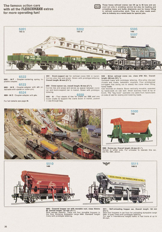 Seite 36 Fleischmann catalog 1971