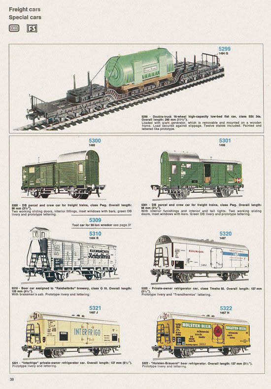 Seite 38 Fleischmann catalog 1971