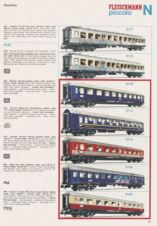 Seite 55 Fleischmann catalog 1971