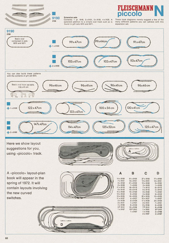 Fleischmann catalog 1971