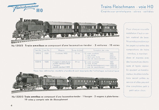 Fleischmann catalogue 1952