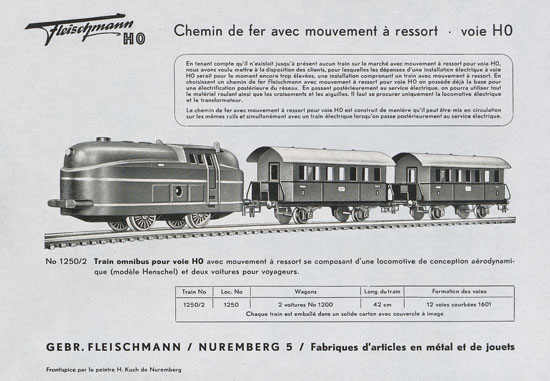 Fleischmann catalogue 1952