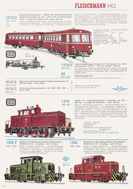 Fleischmann Katalog 1970