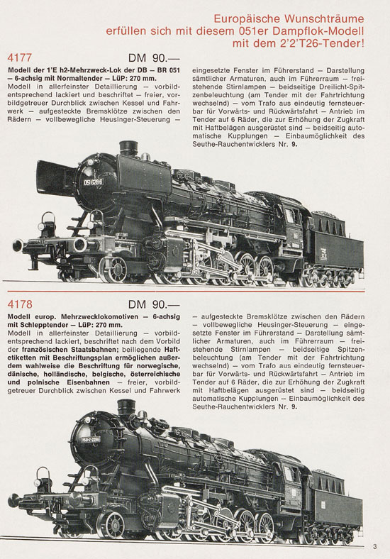 Seite 3 Fleischmann Neuheiten 1971