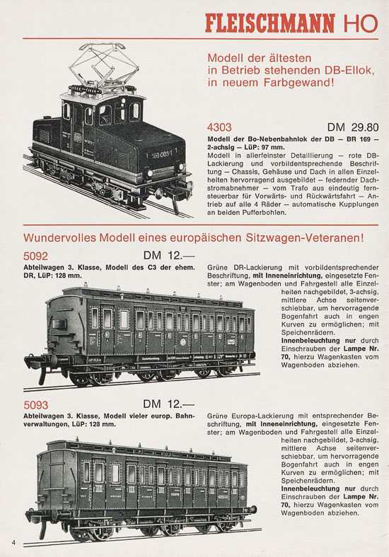 Seite 4 Fleischmann Neuheiten 1971