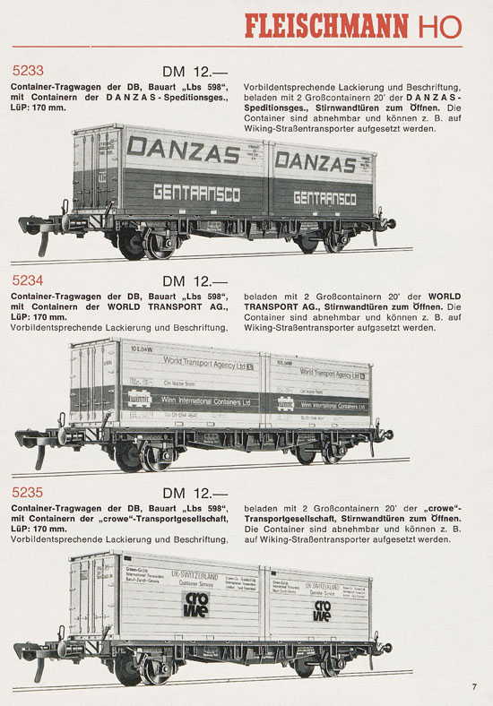 Seite 7 Fleischmann Neuheiten 1971