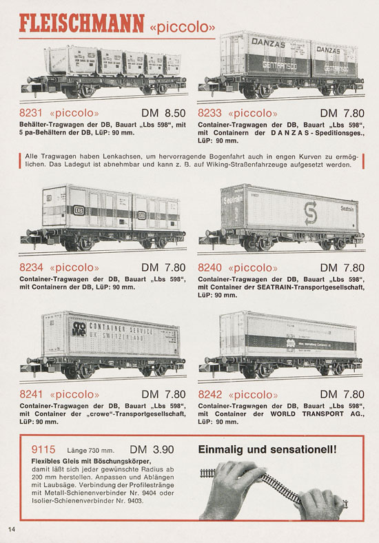 Seite 14 Fleischmann Neuheiten 1971