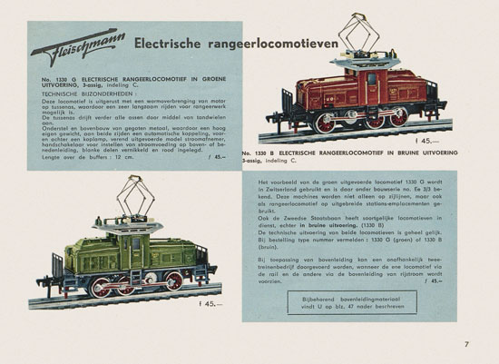 Fleischmann Katalog Nederlands 1957