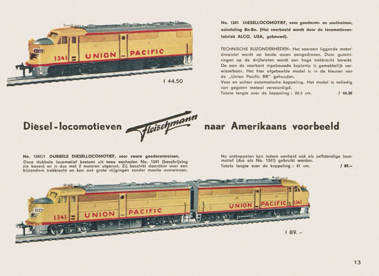 Fleischmann Katalog Nederlands 1957