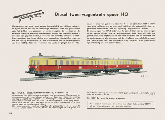 Fleischmann Katalog Nederlands 1957