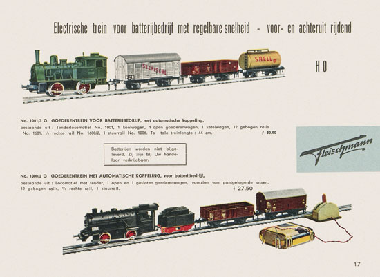 Fleischmann Katalog Nederlands 1957