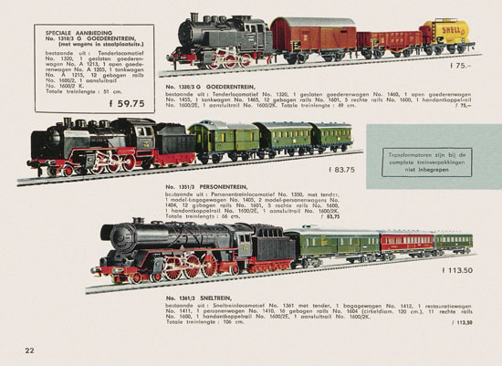 Fleischmann Katalog Nederlands 1957